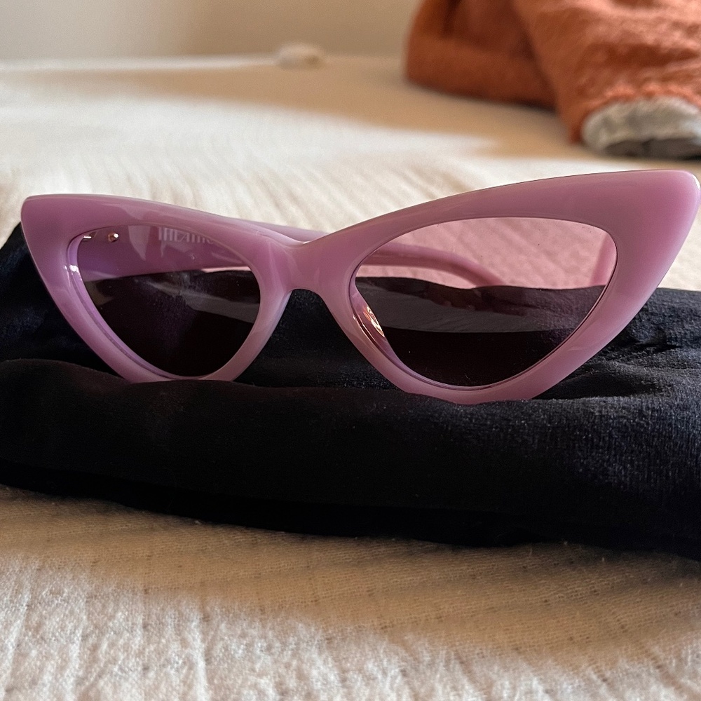 The Attico Purple Sheer Sunglasses